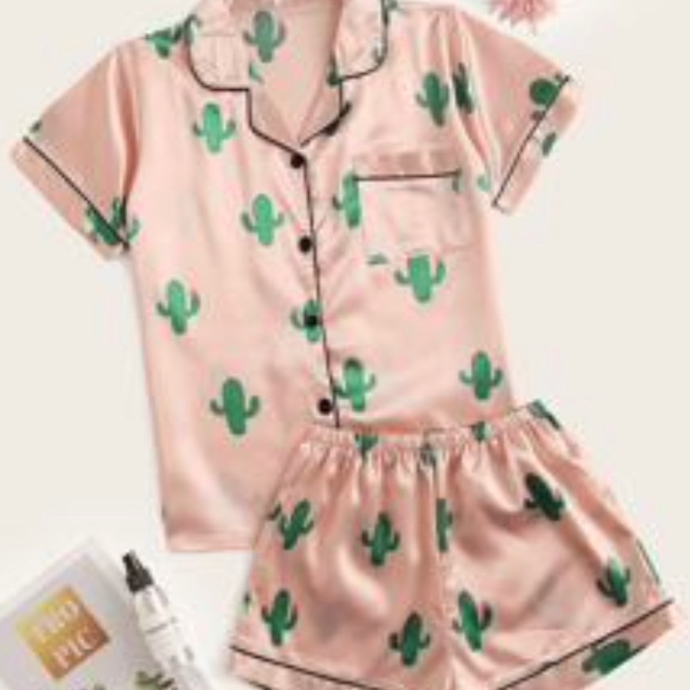 Shein silk pajama set
